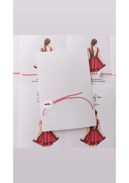 Kişiye Özel Kına Gecesi Hediyeliği Şans Bilekliği 50 Adet fiyatları