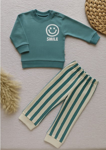 Ciobaby Erkek Bebek Takımı Smile Yazı Baskılı fiyatları