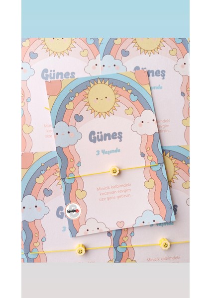 Güneş Temalı Doğum Günü Hediyesi 30 Adet