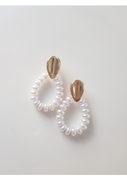 Gold Damla Dizi Inci Küpe fiyatları