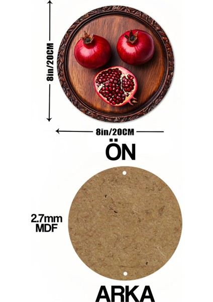 Doğallığın ve Şıklığın Birleştiği Bu Özel Uv Baskılı Mdf Duvar Süsü – 33X33 cm & 20X20 cm DT118 indirimleri