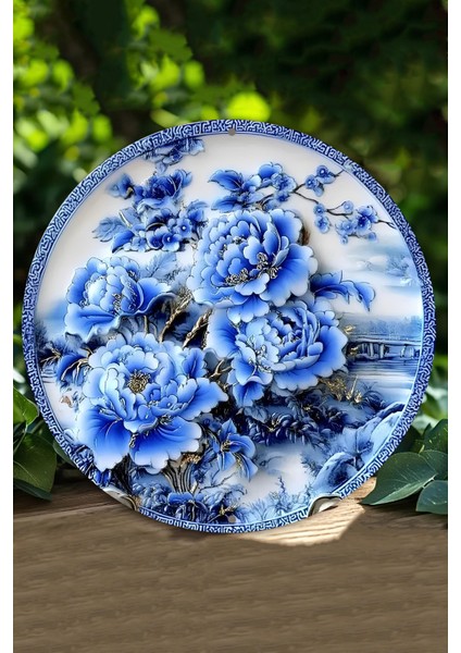 Dekoratif Uv Baskılı Mdf Duvar Süsü – Zarif Çiçek Desenli – 33X33 cm & 20X20 cm DT115