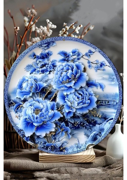 Dekoratif Uv Baskılı Mdf Duvar Süsü – Zarif Çiçek Desenli – 33X33 cm & 20X20 cm DT115 modelleri