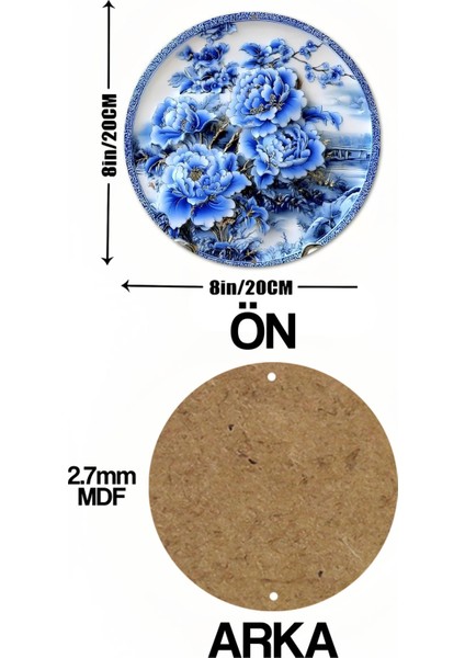 Dekoratif Uv Baskılı Mdf Duvar Süsü – Zarif Çiçek Desenli – 33X33 cm & 20X20 cm DT115 indirimleri