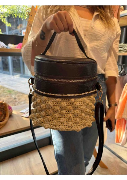 Bayan Deri Saplı Çanta