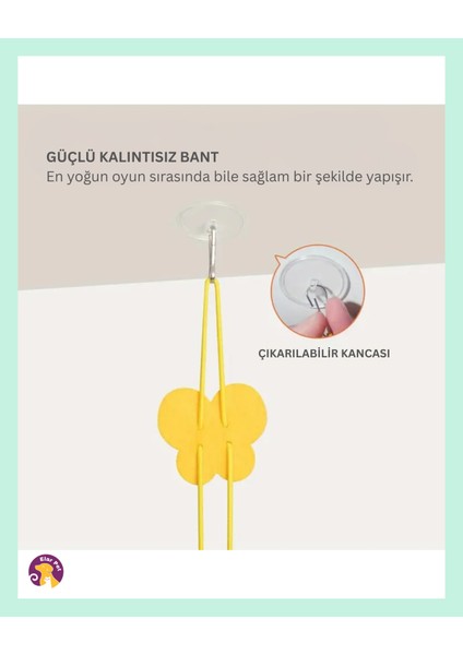 Tırtıl Kedi Oyuncağı – Kendinden Yapışkanlı, Zilli, Elastik Ipli Asılı Kedi Oyuncağı fırsatları