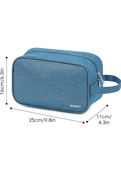 Mavi Denim Görünümlü Çok Amaçlı Makyaj /seyahat Çantası fırsatları