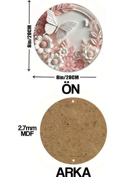 Dekorasyona Şıklık Katacak Uv Baskılı Mdf Duvar Süsü – 33X33 cm & 20X20 cm DT125 indirimleri