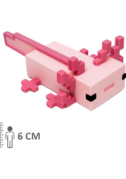 Minecraft Axolotl Aksolotl Pembe Figür