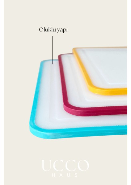 3’lü Renkli Kesme Tahtası Seti – Bpa Içermez | Gıdaya Uygun, Hijyenik ve Dayanıklı Plastik fırsatları