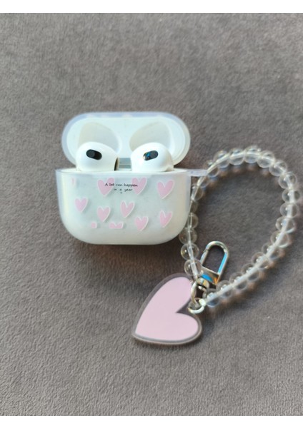 Airpods Uyumlu Kalp Desenli Kılıf 3. Nesil modelleri