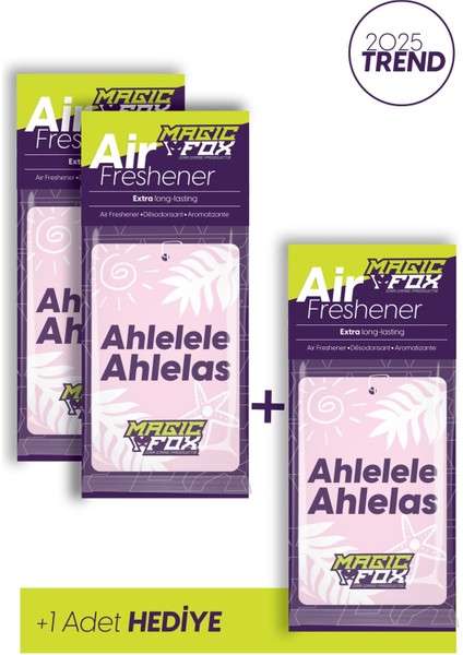 Ahlelele Ahlelas Oto Asma Kokusu | Amerikan Vanilya | Uzun Süre Kalıcı