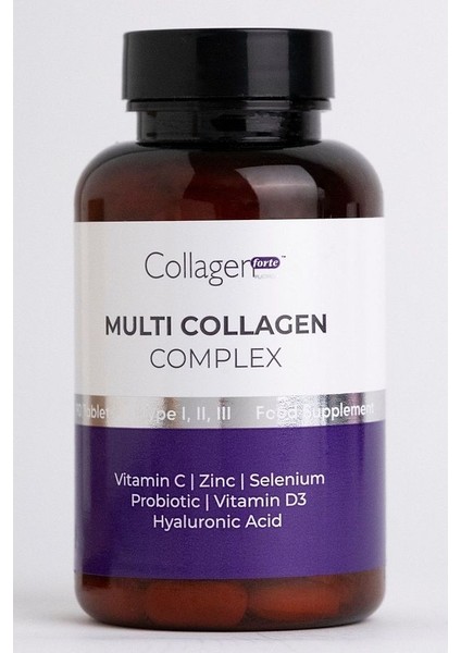 Multivitamin Kolajen ,vitamin C-D3 , Zinc , Selenium , Hyaluronic Acid , Probiyotik ,1500 Mg x 90 Tablet