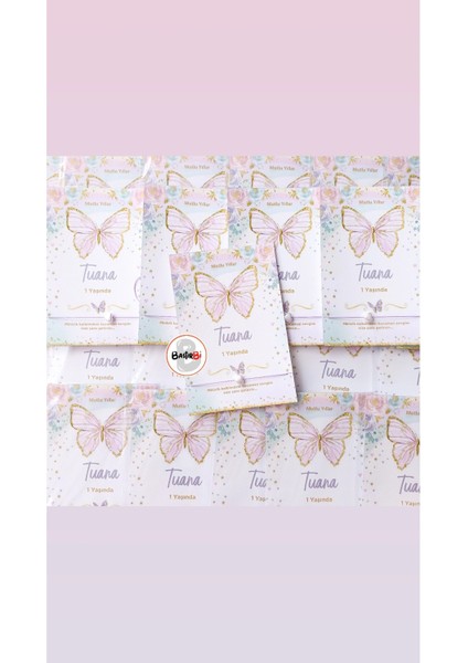 Kelebek Temalı Doğum Günü Hediyeliği 30 Adet