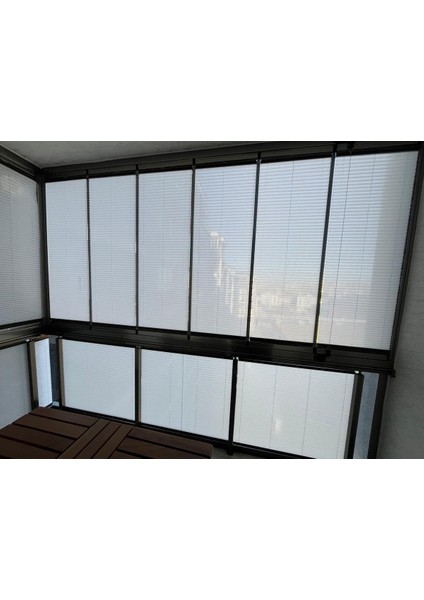 Plise Katlanır Cam Balkon Perdesi - Ofis Perdesi - Mutfak Perdesi - Salon Perdesi Beyaz fiyatları