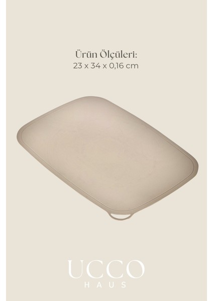 Esnek Kaymaz Kesim Matı 23X34 cm | Bıçak Dostu Pratik Doğrama ve Taşıma Altlığı Sunumluk fırsatları