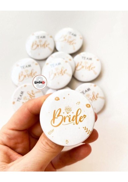 Gold Bride, Team Bride Buton Rozet 10 Adet fiyatları