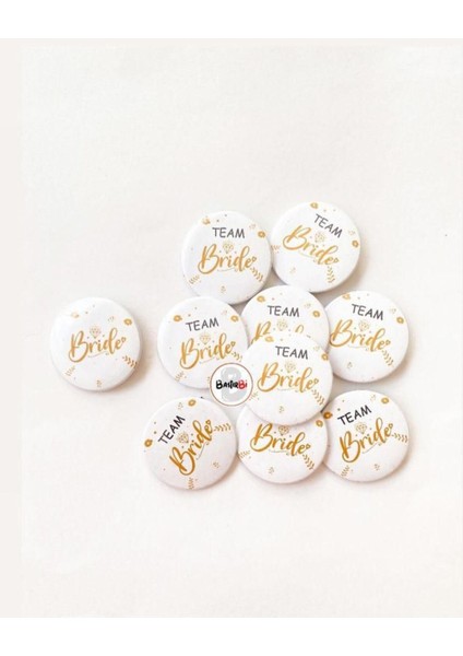 Gold Bride, Team Bride Buton Rozet 10 Adet modelleri