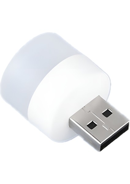 USB Lamba Usb-A Gece Lambası Aydınlatma Dekoratif Mini LED Yumuşak Işık Gün Işığı Renk