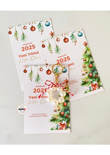 Yılbaşı Hediyesi Inci Anahtarlık