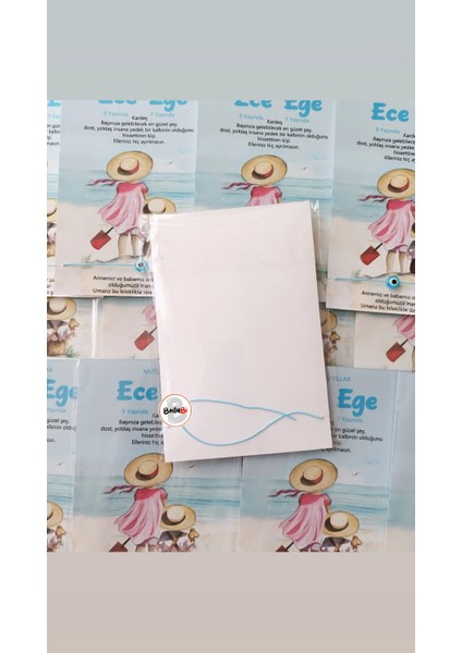 Kardeşlere Özel Doğum Günü Hediyesi Şans Bilekliği 30 Adet modelleri