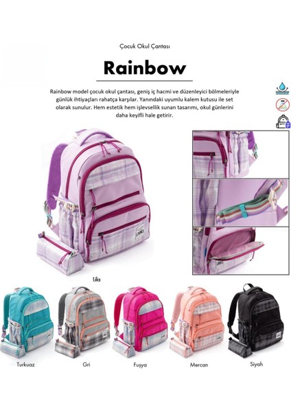 Çok Cepli Ilkokul Çantası ve Kalemlik 2’li Takım fiyatları