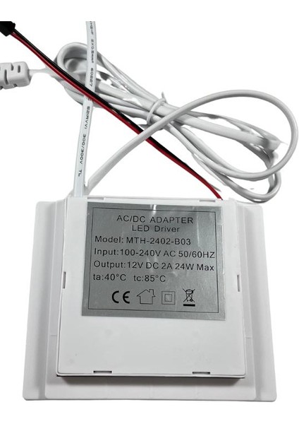 220V Girişli 12V 2A Dokunmatik (Touch) Ayna Arkası Sensör+Bugu Önleyici Girişi Banyo Aynası Mobilya Sensörü