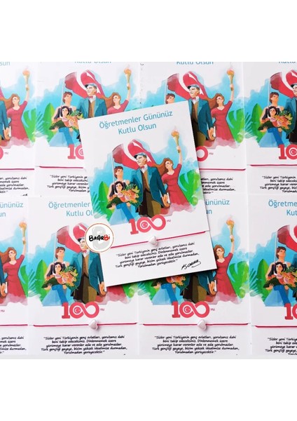 Öğretmenler Günü Hediyesi Şans Bilekliği 15 Adet fiyatları