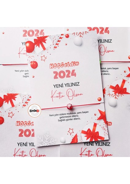 Kurumsal Yeni Yıl, Yılbaşı Hediyesi Şans Küresi Bileklik 30 Adet