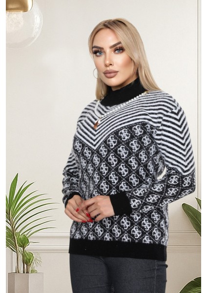 Göz Alıcı Kolye Detaylı Şık Sakal (Yumoş) Bluz- Balıkçı Yaka Modern Zarif Tasarım fiyatları