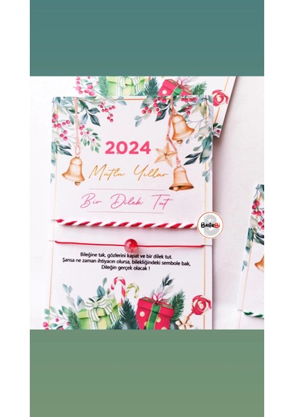 Yeni Yıl, Yılbaşı Aşk ve Şans Küresi Bilekliği 100 Adet