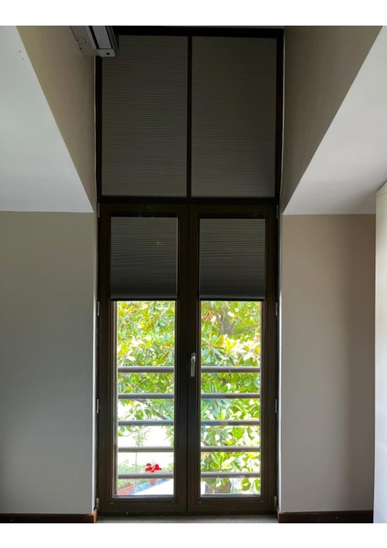 Honeycomb (Bal Peteği) %100 Karartma ve Isı Yalıtımlı Plise Perde Blackout Kahverengi indirimleri