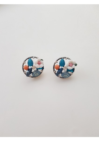 Özel Tasarım Çok Renkli Yuvarlak Küpe fiyatları