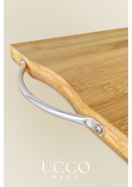 Metal Saplı Bambu Kesme Tahtası 21,5X32 cm Orta Boy – Antibakteriyel, Sağlıklı, Dayanıklı fırsatları