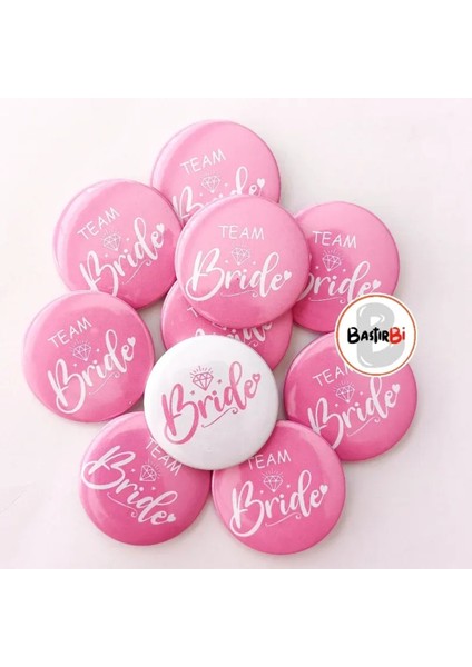Bride, Team Bride Buton Rozet 10 Adet fırsatları