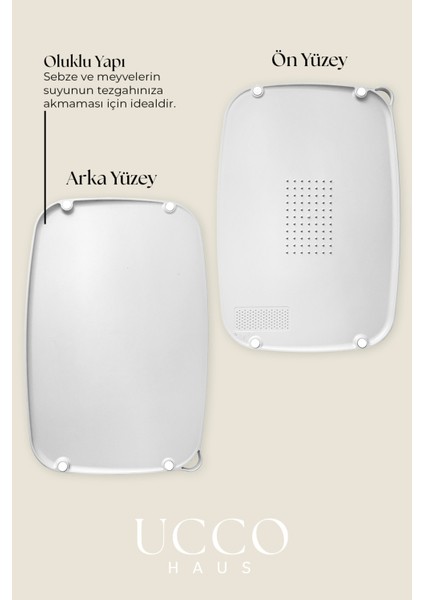 Çift Taraflı Kaymaz Kesme Panosu | Rendeli, Et, Sebze ve Meyve Pratik Plastik Kesme Tahtası Mutfak fırsatları