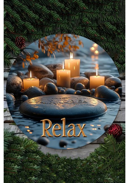 Relax Temalı Uv Baskılı Mdf Duvar Süsü – 33X33 cm & 20X20 cm DT120 fiyatları