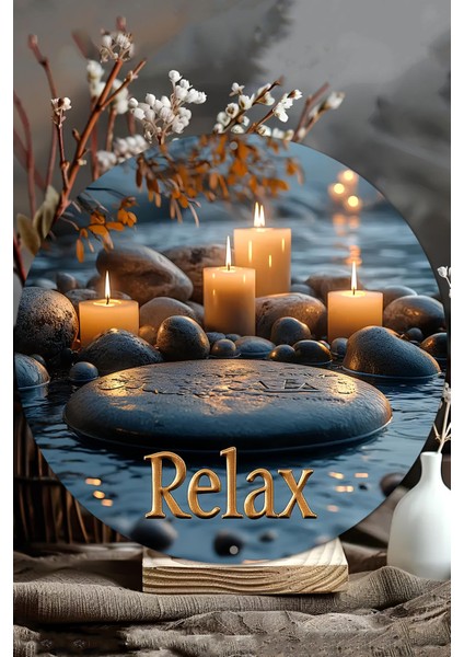 Relax Temalı Uv Baskılı Mdf Duvar Süsü – 33X33 cm & 20X20 cm DT120 modelleri