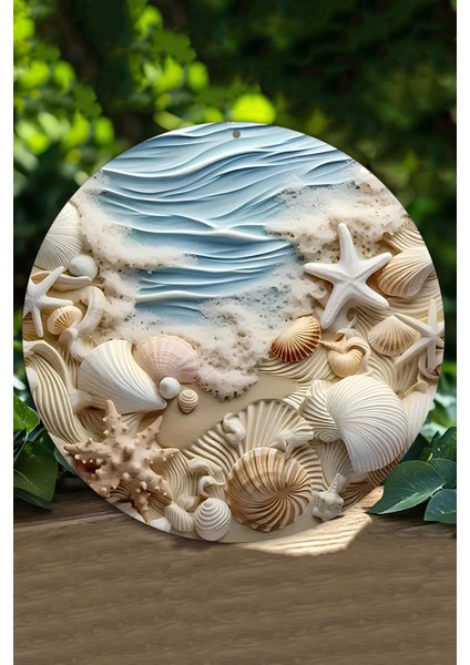 Deniz ve Sahil Esintisini Duvarınıza Taşıyacak Uv Baskılı Mdf Duvar Süsü – 33X33 cm & 20X20 cm DT123