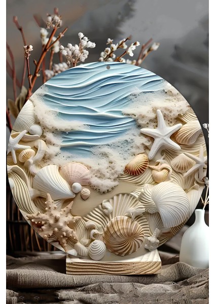 Deniz ve Sahil Esintisini Duvarınıza Taşıyacak Uv Baskılı Mdf Duvar Süsü – 33X33 cm & 20X20 cm DT123 modelleri