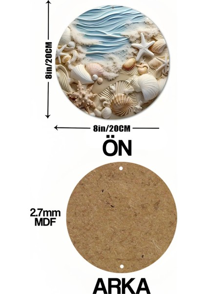 Deniz ve Sahil Esintisini Duvarınıza Taşıyacak Uv Baskılı Mdf Duvar Süsü – 33X33 cm & 20X20 cm DT123 indirimleri