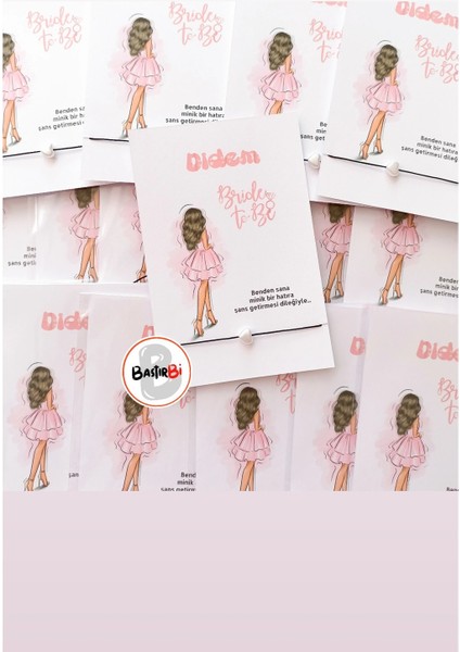 Bekarlığa Veda Hediyesi Kalp Inci Şans Bilekliği 30 Adet