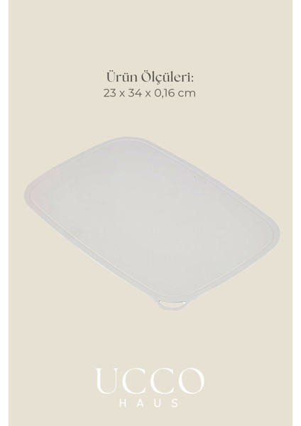 Esnek Kaymaz Kesim Matı 23X34 cm | Bıçak Dostu Pratik Doğrama ve Taşıma Altlığı Sunumluk fırsatları