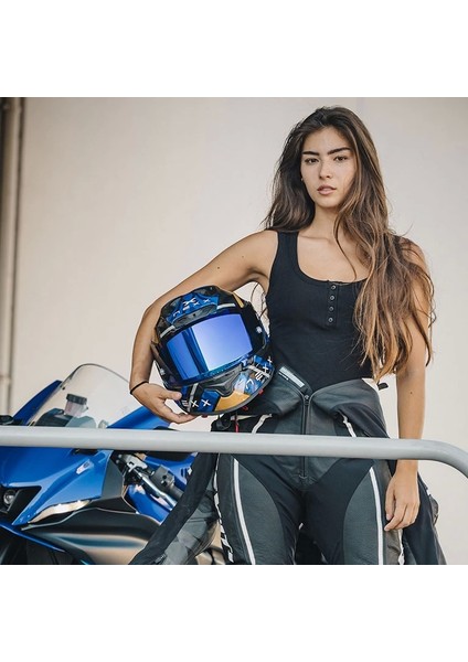 X.R3R Swırl Karbon Mavi Kask