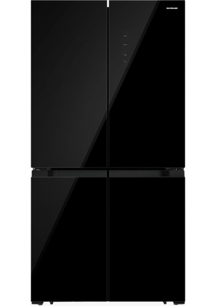 R12097B01 Gardrop Tipi Siyah Cam Buzdolabı