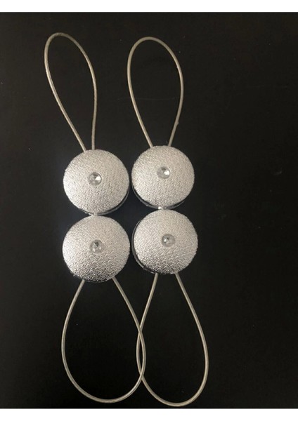 Mıknatıslı Perde Tokası-Perde Mandalı-Mıknatıslı Perde Tutacağı 4 Adet