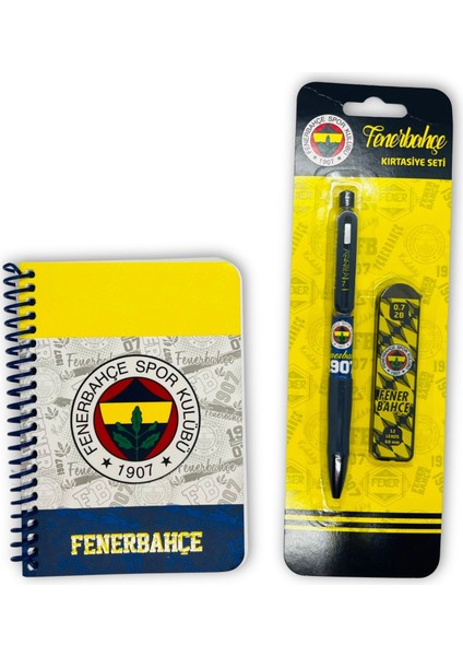Fenerbahçe Lisanslı Kırtasiye Seti – Spiralli Defter, Versatil Kalem ve 0.7 Uç Paketi – Fb Taraftar Çocuk ve Öğrenci Okul Hediyesi