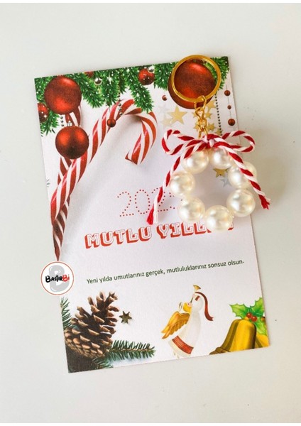 Yılbaşı Inci Anahtarlık