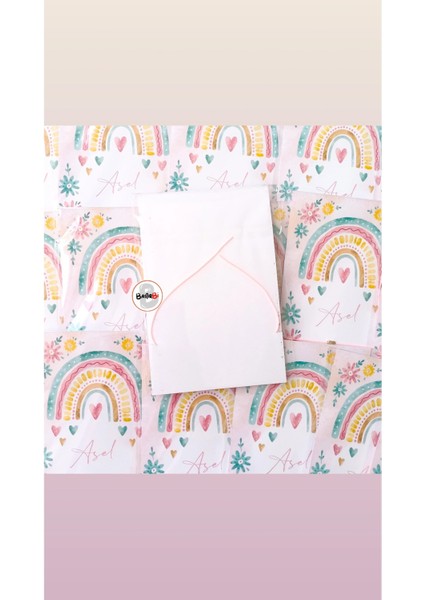 Gökkuşağı Temalı Doğum Günü Hediyesi Şans Bilekliği 30 Adet modelleri