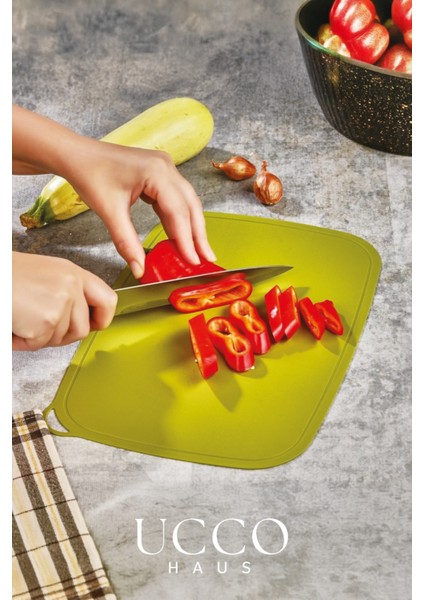 Esnek Kaymaz Kesim Matı 23X34 cm | Bıçak Dostu Pratik Doğrama ve Taşıma Altlığı Sunumluk fiyatları